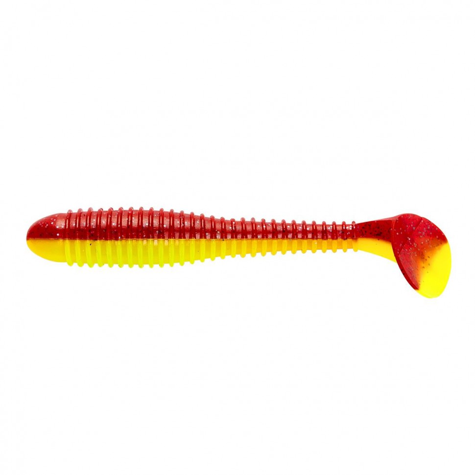 Виброхвост Helios Catcher 2,75"/7 см, цвет Red Lemon 7 шт HS-1-050 , 